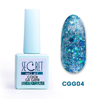 Гель-лак с глиттером Secret color gel CGG04 S-CGG04 - фото 4665