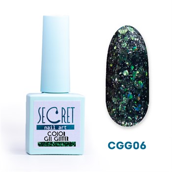 Гель-лак с глиттером Secret color gel CGG06 S-CGG06 - фото 4667