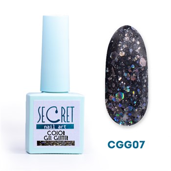 Гель-лак с глиттером Secret color gel CGG07 S-CGG07 - фото 4668