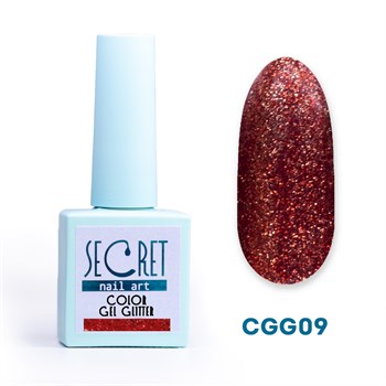 Гель-лак с глиттером Secret color gel CGG09 S-CGG09 - фото 4670