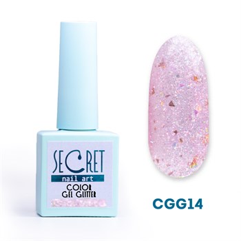 Гель-лак с глиттером Secret color gel CGG14 S-CGG14 - фото 4675