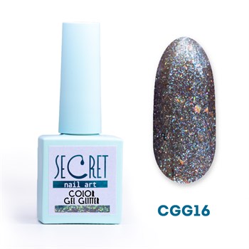 Гель-лак с глиттером Secret color gel CGG16 S-CGG16 - фото 4677