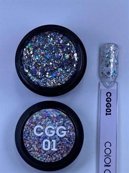 Гель-лак с глиттером Secret color gel CGG01 5 мл S-05CGG01 - фото 4885