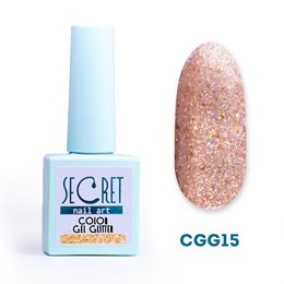 Гель-лак с глиттером Secret color gel CGG15 S-CGG15