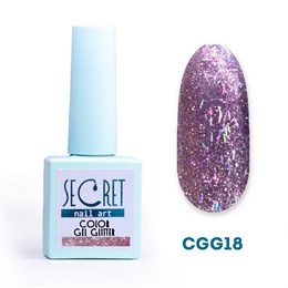 Гель-лак с глиттером Secret color gel CGG18 S-CGG18