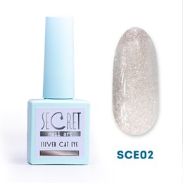 Гель-лак Secret Silver Cat Eye SCE02 S-SCE02