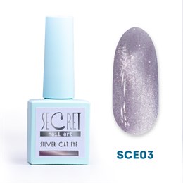 Гель-лак Secret Silver Cat Eye SCE03 S-SCE03