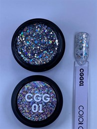 Гель-лак с глиттером Secret color gel CGG01 5 мл S-05CGG01