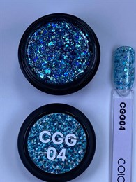 Гель-лак с глиттером Secret color gel CGG04 5 мл S-05CGG04